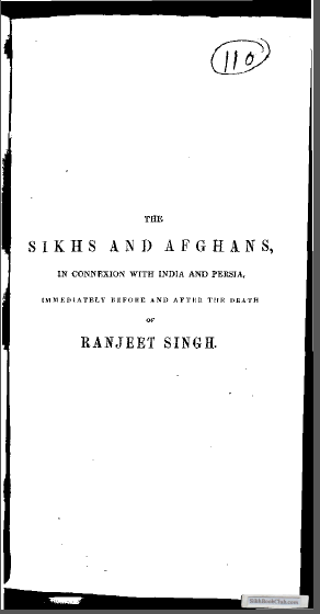 The Sikhs And Afghans
